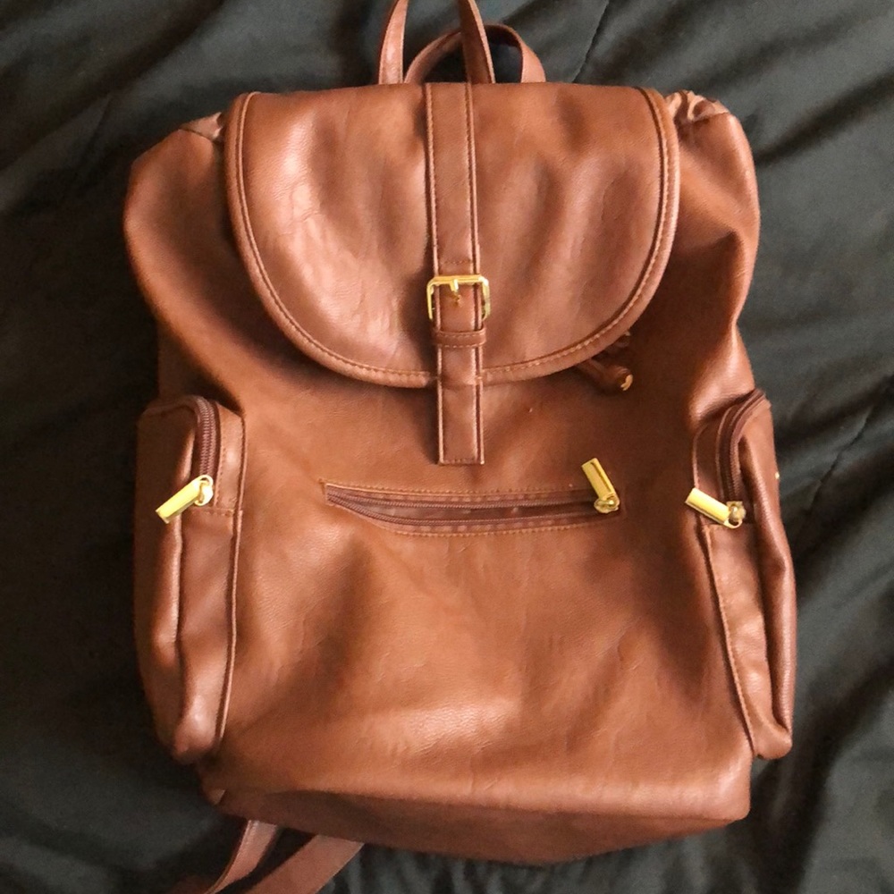 Brown backpack